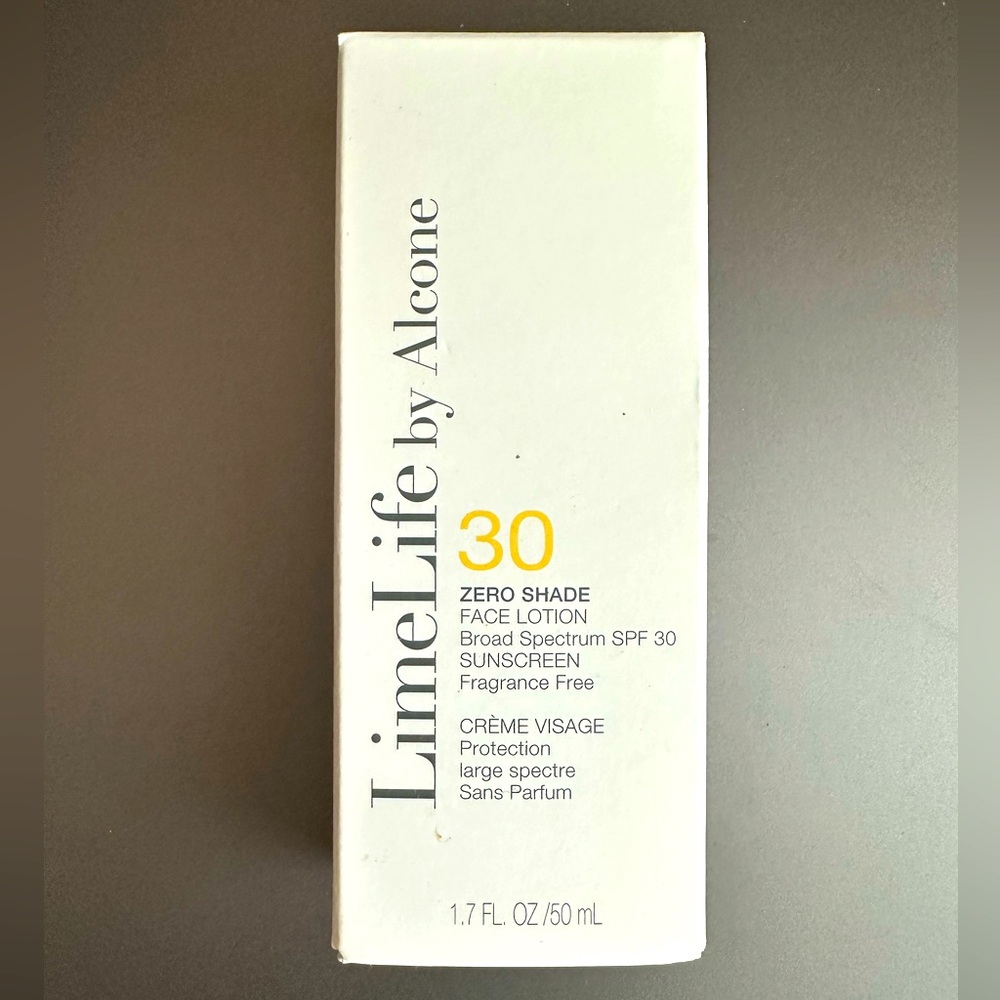 Limelife by Alcone mineral SPF 30 zero shade face lotion
